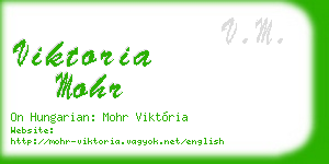 viktoria mohr business card