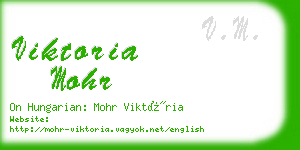 viktoria mohr business card